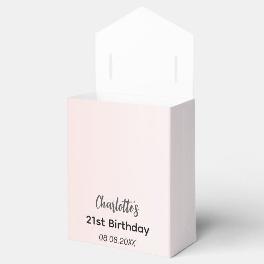 Verjaardagsfeestje roos gouddruppels dank u bedankdoosjes (Geopend)