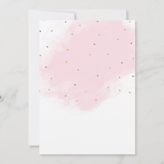 Verjaardagsfeestje Roze Alles is Rosé Roze & Goud Kaart (Achterkant)