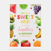 Verjaardagsfeestje 'S Sweet One Fruit, Zomerfeest Acryl Bord (Voorkant)