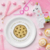 Verjaardagsfeestje Schattige Chocolade Chip Cookie Papieren Bordje (Feest)