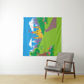 Verjaardagsfeestje Selfie Foto Prinses Ridder Wandkleed (In situ)