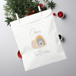 Verjaardagsfeestje Slak Regenboog Regen Bedankzakje