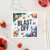 Verjaardagsfeestje Space Boy Astronaut Servet (Insitu)