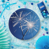 Verjaardagsfeestje Sparklers Papieren Bordje (Feest)