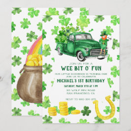 Verjaardagsfeestje St. Patrick's Day Kaart