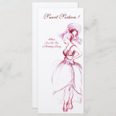 VERJAARDAGSFEESTJE SWEET 16 ROOD ROZE Programma (Voorkant / Achterkant)