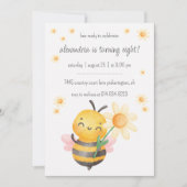 Verjaardagsfeestje Sweet Bee Kaart (Voorkant)