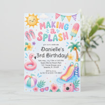 Verjaardagsfeestje Sweet Summer Maakt een Plons