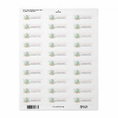 Verjaardagsfeestje Theepartij Retouradreslabels Etiket (Full Sheet)