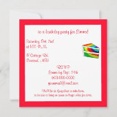 Verjaardagsfeestje Tie Dye Cake Kaart (Achterkant)