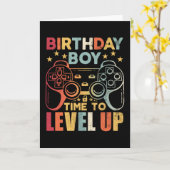 Verjaardagsfeestje Tijd Om Niveau Te Verhogen Vide Kaart (Gele Bloem)