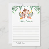 Verjaardagsfeestje Tijdcapsule Notitiekaart Wild O (Voorkant)