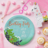 Verjaardagsfeestje Tuin Thema Papieren Bordje (Feest)