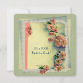 verjaardagsfeestje uitnodigen kaart (Voorkant)