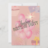 Verjaardagsfeestje Uitnodiging (Achterkant)