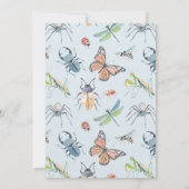 Verjaardagsfeestje uitnodiging jongen insecten (Achterkant)