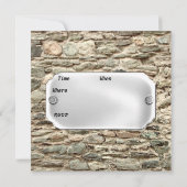 Verjaardagsfeestje uitnodiging van Stone (Achterkant)