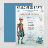 Verjaardagsfeestje uitnodiging voor Halloween (Voorkant / Achterkant)