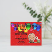 Verjaardagsfeestje uitnodiging voor kinderen (Staand voorkant)