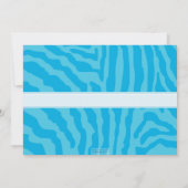 VERJAARDAGSFEESTJE UITNODIGT:: dierenprint 1L Kaart (Achterkant)