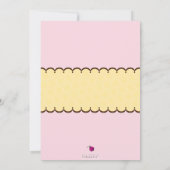 VERJAARDAGSFEESTJE UITNODIGT :: ladybird 1P Kaart (Achterkant)