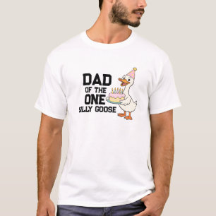 Verjaardagsfeestje van 1 jaar van de domme gans vo t-shirt