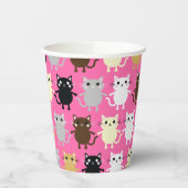 Verjaardagsfeestje van Cat Kind Papieren Bekers (Links)