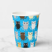 Verjaardagsfeestje van Cat Kind Papieren Bekers (Links)