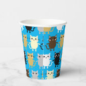 Verjaardagsfeestje van Cat Kind Papieren Bekers (Rechts)