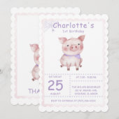Verjaardagsfeestje van Charlotte's Web Kaart (Voorkant / Achterkant)