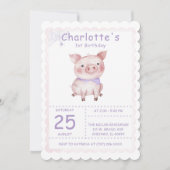 Verjaardagsfeestje van Charlotte's Web Kaart (Voorkant)