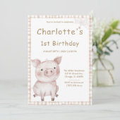 Verjaardagsfeestje van Charlotte's Web Kaart (Staand voorkant)