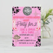 verjaardagsfeestje van Cowgirl Kaart (Staand voorkant)