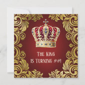 Verjaardagsfeestje van de man Koning Kaart (Voorkant)