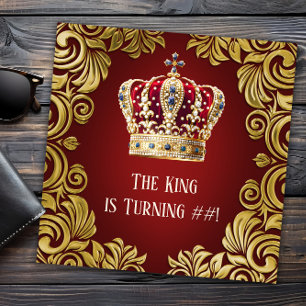 Verjaardagsfeestje van de man Koning Kaart