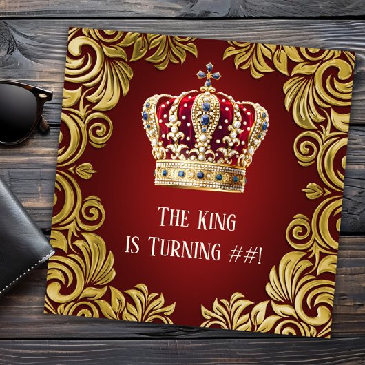 Verjaardagsfeestje van de man Koning Kaart