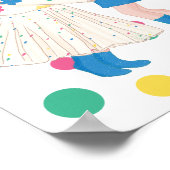Verjaardagsfeestje van de Pastel Zusters Poster (Hoek)