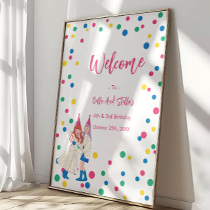 Verjaardagsfeestje van de Pastel Zusters Poster