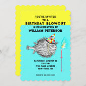 Verjaardagsfeestje van de visser kaart (Voorkant / Achterkant)