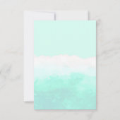 Verjaardagsfeestje van een magisch fee-zeemeermin bedankkaart (Achterkant)