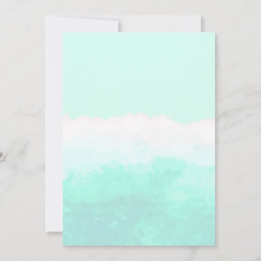 Verjaardagsfeestje van een magisch fee-zeemeermin  kaart (Achterkant)