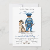 Verjaardagsfeestje van een politieagent kaart (Voorkant)