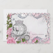 Verjaardagsfeestje van een sprookjesprinses kaart (Achterkant)