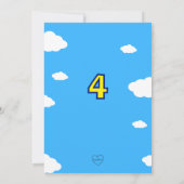 VERJAARDAGSFEESTJE VAN EEN VRIEND VAN BLUE SKY KAART (Achterkant)