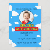 VERJAARDAGSFEESTJE VAN EEN VRIEND VAN BLUE SKY KAART (Voorkant / Achterkant)