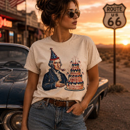Verjaardagsfeestje van George Washington  T-shirt