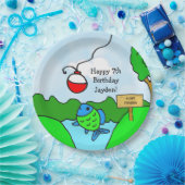 Verjaardagsfeestje van Gone Gevist Boy Papieren Bordje (Feest)