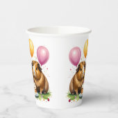 Verjaardagsfeestje van het cavia papieren bekers (Links)