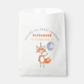 Verjaardagsfeestje van Little Fox Bedankzakje (Voorkant)