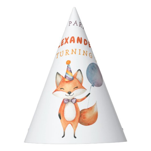 Verjaardagsfeestje van Little Fox Feesthoedjes (Voorkant)